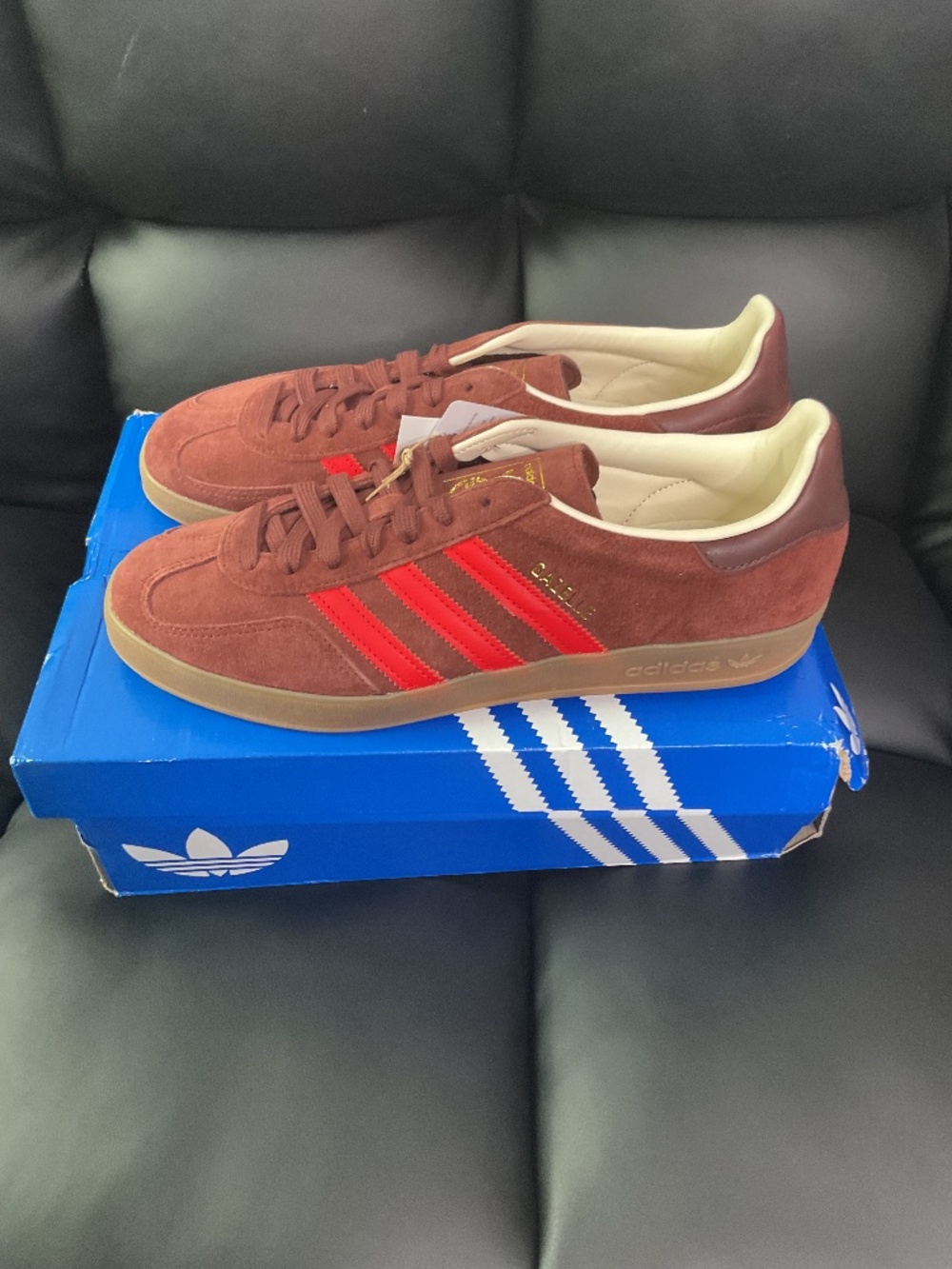 Adidas Originals Gazelle Indoor Fox Brown Red Men's Size 10.5 IH9661 New NIB